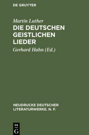 Cover of Die deutschen geistlichen Lieder