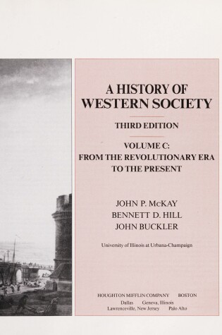 Cover of McKay Hist West Societies Vol C 3ed