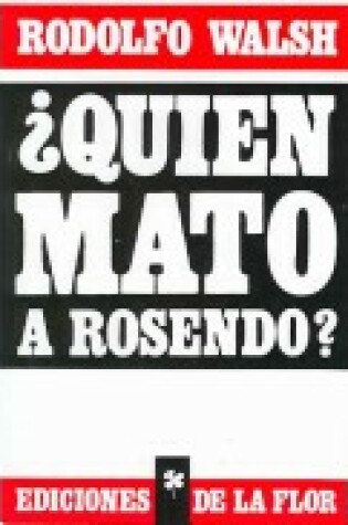 Cover of Quien Mato a Rosendo ?