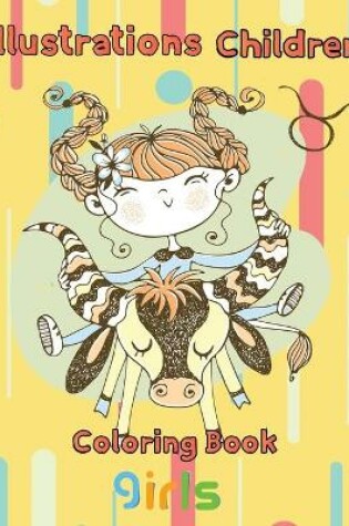 Cover of illustrations Children Coloring Book girls