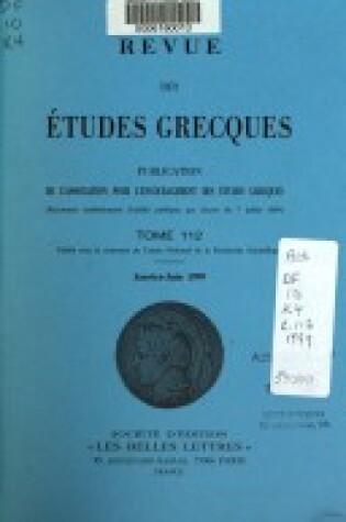 Cover of Etudes de Philosophie Ancienne