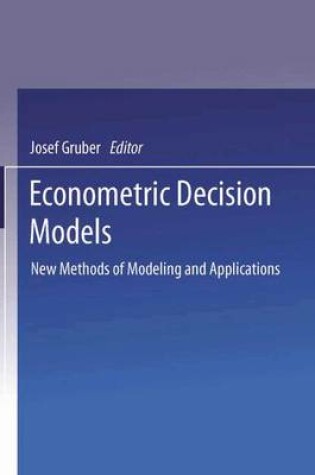 Cover of Econometric Decision Models