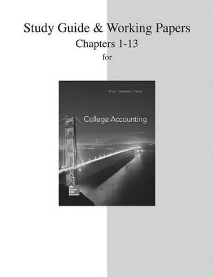 Book cover for Study Guide and Working Papers for College Accounting (Chapters 1-13)