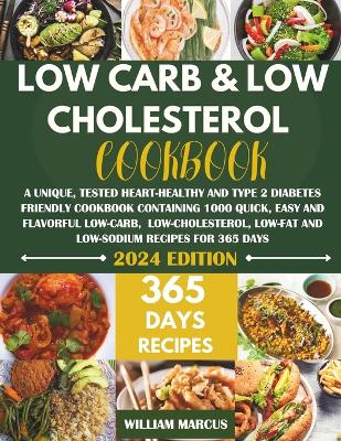 Book cover for Low Carb and Low Cholesterol Cookbook