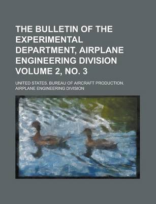 Book cover for The Bulletin of the Experimental Department, Airplane Engineering Division Volume 2, No. 3