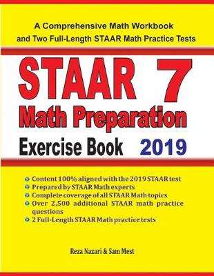 Book cover for STAAR 7 Math Preparation Exercise Book