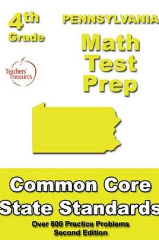 Cover of Pennsylvania 4th Grade Math Test Prep