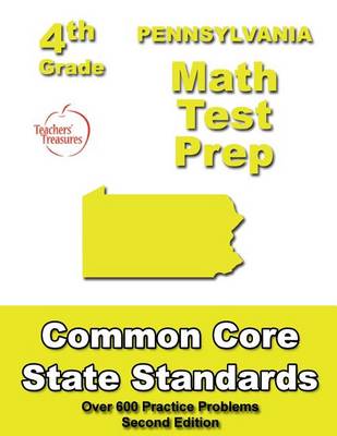 Book cover for Pennsylvania 4th Grade Math Test Prep
