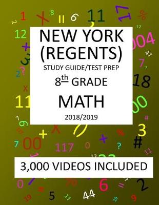 Book cover for 8th Grade NEW YORK REGENTS, MATH, Test Prep