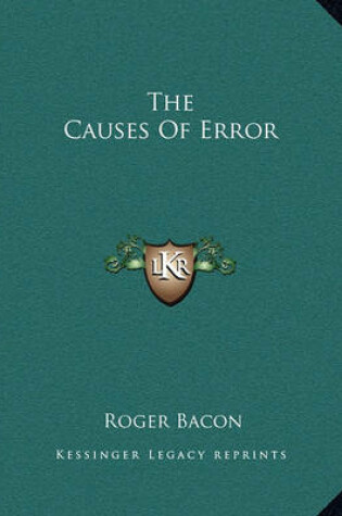 Cover of The Causes of Error