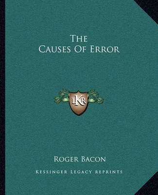 Book cover for The Causes of Error