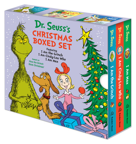 Cover of Dr. Seuss's Christmas 3-Book Boxed Set: I Am the Grinch, I Am Cindy-Lou Who; I Am Max