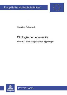 Cover of Oekologische Lebensstile