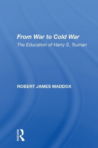 Cover of From War to Cold War