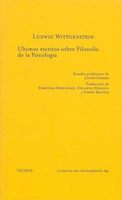 Book cover for Ultimos Escritos Sobre Filosofia de La Psicologia