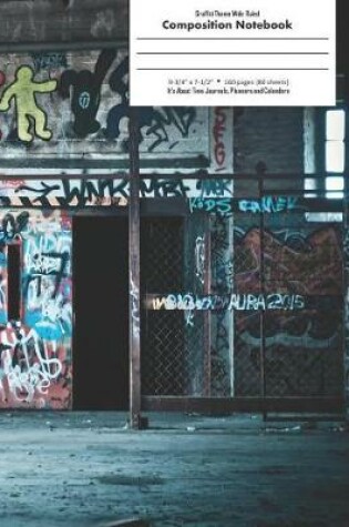 Cover of Graffiti Theme Wide Ruled Composition Notebook