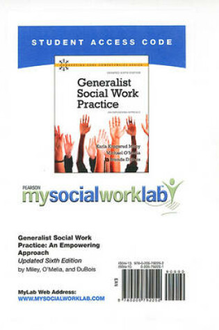 Cover of MyLab Social Work -- Standalone Access Card -- for Generalist Social Work Practice