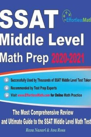 Cover of SSAT Middle Level Math Prep 2020-2021