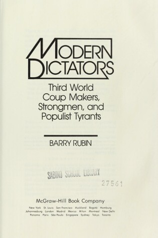 Cover of Modern Dictators