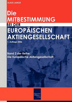 Book cover for Die Mitbestimmung bei der Europäischen Aktiengesellschaft