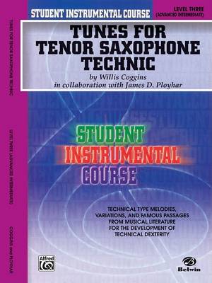 Cover of Tunes for Tenor Saxophone Technic, Level III