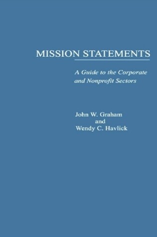 Cover of Mission Statements