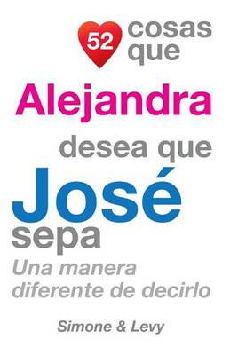 Book cover for 52 Cosas Que Alejandra Desea Que José Sepa