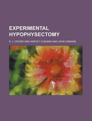 Book cover for Experimental Hypophysectomy