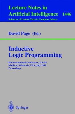 Book cover for Inductive Logic Programming