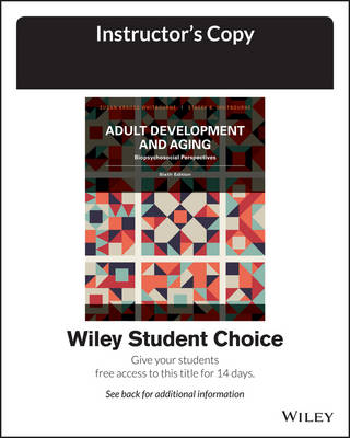 Book cover for Adult Development and Aging: Biopsychosocial Perspectives, 6e Evaluation Copy