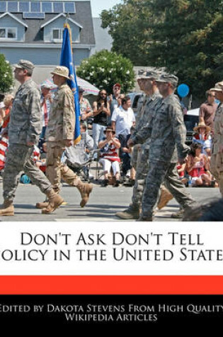 Cover of Don't Ask Don't Tell Policy in the United States