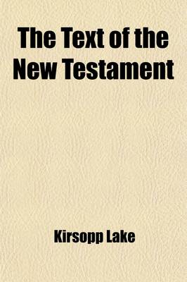 Book cover for The Text of the New Testament