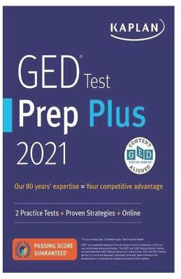 Book cover for GED Test Prep Plus 2021