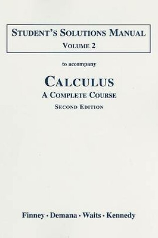 Cover of Student Solutions Manual Part 2 for Calculus