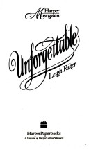 Book cover for Unforgettable