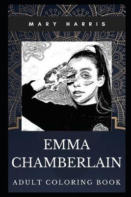 Book cover for Emma Chamberlain Adult Coloring Book