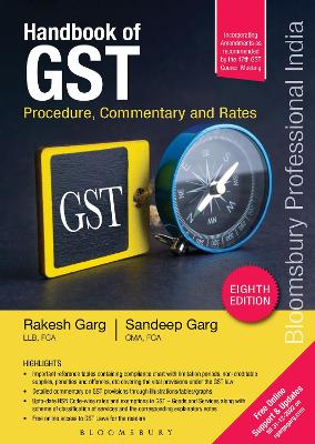 Book cover for Handbook of GST Procedure, Commentary and Rates, 8e