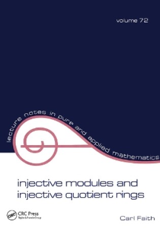 Cover of Injective Modules and Injective Quotient Rings