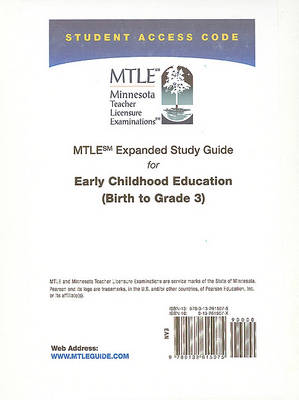 Book cover for MTLE Expanded Study Guide -- Access Card -- for Early Childhood Education (Birth to Grade 3)