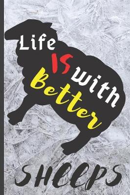 Book cover for Blank Vegan Recipe Book to Write In - Life Is Better With Sheeps