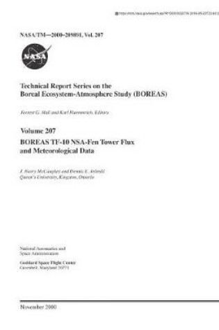 Cover of Boreas Tf-10 Nsa-Fen Tower Flux and Meteorological Data