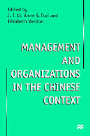 Cover of Management and Organizations in the Chinese Context
