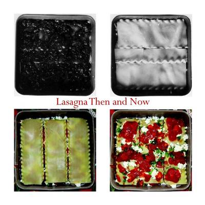 Book cover for Lasagna Then and Now