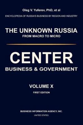 Cover of Center. Business & Government. Volume X.