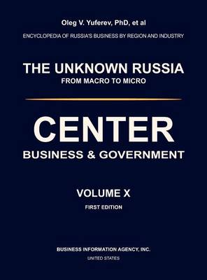 Book cover for Center. Business & Government. Volume X.