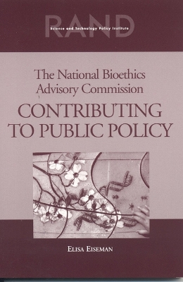 Book cover for The National Bioethics Advisory Commission