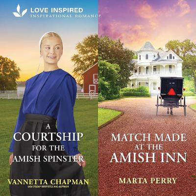 Book cover for A Courtship for the Amish Spinster & Match Made at the Amish Inn