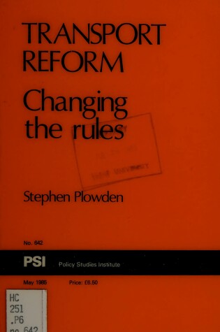 Cover of Transport Reform