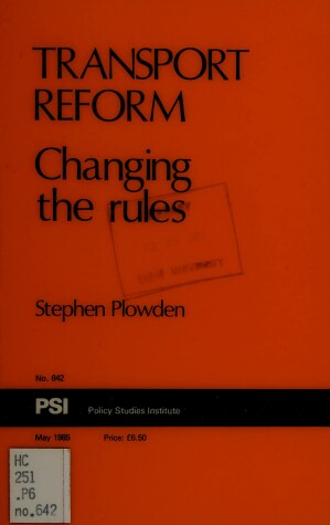 Book cover for Transport Reform