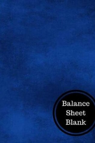 Cover of Balance Sheet Blank